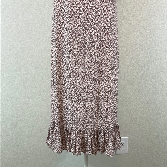 Rails Pink Floral High Low Ruffled Sundress with Spaghetti Straps Medium - Picture 6 of 11